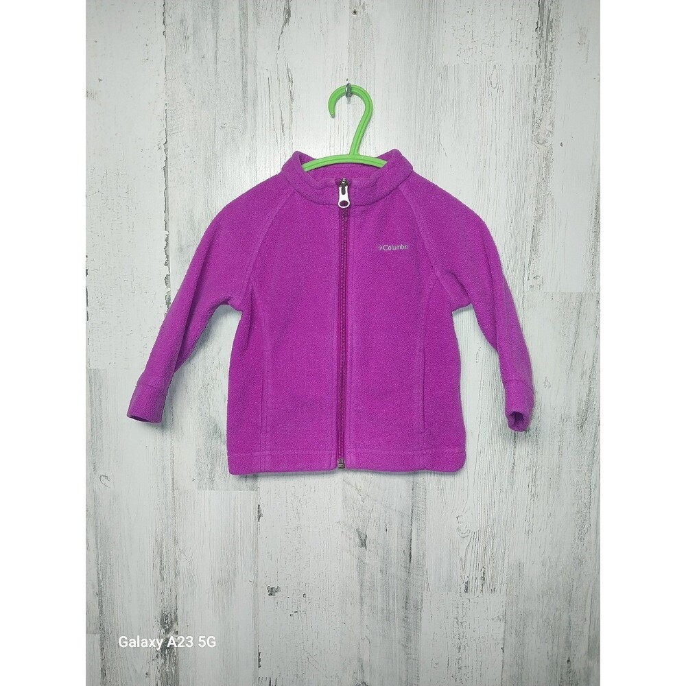 Columbia Infant Girl's 12-18 Months Purple Fleece Jacket